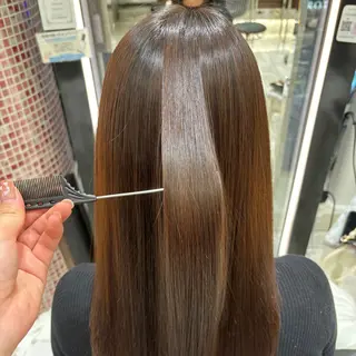 セミロング カラー パーマ 🌸韓国風パーマ /銀座🌸いでいあやのヘアスタイル