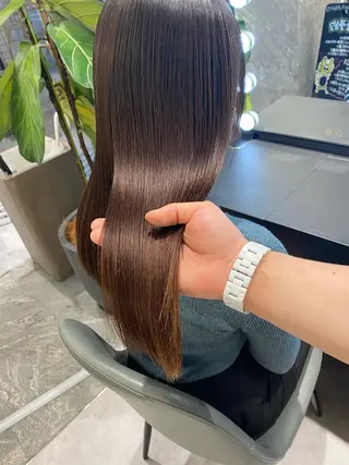 ロング ムトウセイマ/艶髪 /艶ケアWブリーチのヘアスタイル