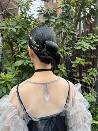 ミディアム ヘアアレンジ 🎗️【ヘアセット 美眉】吉川玲🎗️のヘアスタイル