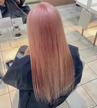 ロング カラー ブリーチ/ヘアセット 【𝙍𝙞𝙣𝙤】のヘアスタイル