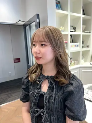 ミディアム カラー 似合わせ/レイヤー 💟SAEのヘアスタイル