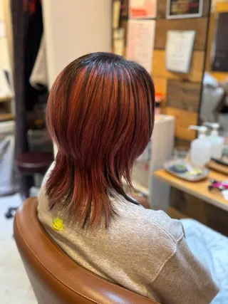 ミディアム カラー Hair Make  feel   フィール所属・森下 麻美子のマツエク・マツパデザイン