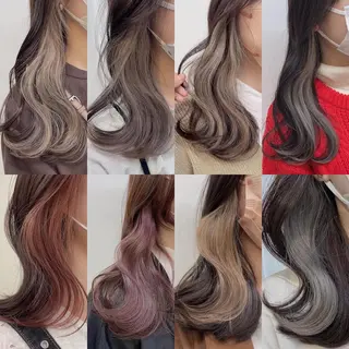 セミロング カラー 🥞ベージュ系カラー 【すずきりほ】🥞のヘアスタイル