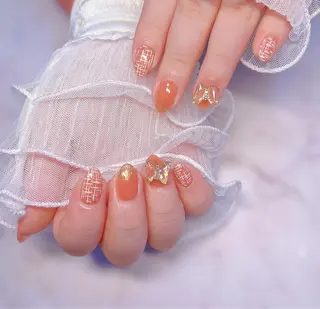 ネイル ちゅるんネイル🪄 耳ツボジュエリー🔗のネイルデザイン