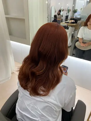 セミロング カラー NIKO/名古屋/ 伏見/花屋併設のヘアスタイル