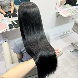 ロング R 横浜【アール】所属・ハイトーン/韓国 ヘア　momo˚✧₊のヘアスタイル