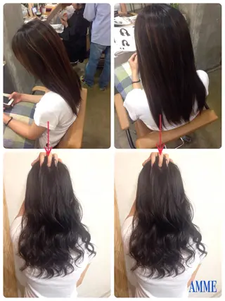 ミディアム セミロング カラー 💎髪質改善💎 デザイナーshinのヘアスタイル