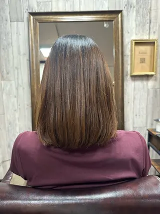 ミディアム 庭山 理沙のヘアスタイル