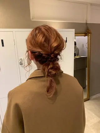 ミディアム ヘアアレンジ 佐藤 永夏のヘアスタイル