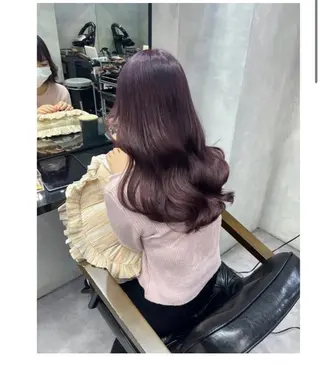 セミロング 濱川響太レディース カットモデルのヘアスタイル