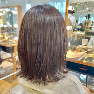 ミディアム ✨カラー支持No.1 🧸ワキ カナコ🧸のヘアスタイル