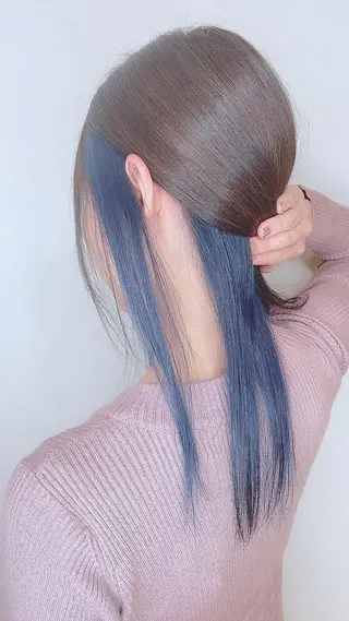 セミロング カラー パーマ ヘアアレンジ ✨髪質改善/透明感✨ 西野　陽のヘアスタイル