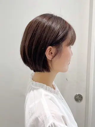 ショート モテヘア/グレージュ /ボブ/前原汐🎐のヘアスタイル