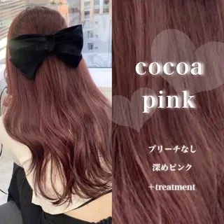 ロング カラー 韓国風艶髪🎀 暖色カラー🤍のヘアスタイル