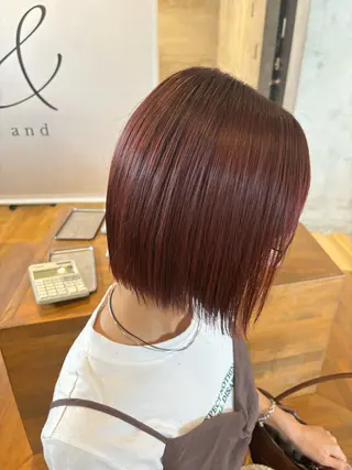 ミディアム カラー ‪‪❤︎‬韓国レイヤ ー❤︎/saraのヘアスタイル