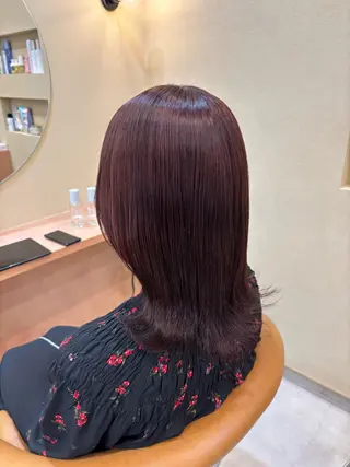 セミロング 金木 凜花のヘアスタイル