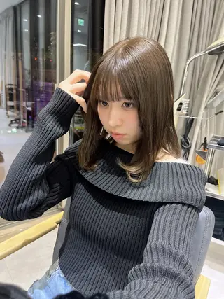 ミディアム men'ssalon Zina天神所属・✨髪質改善/顔周りカ ット/縮毛矯正✨三隅のヘアスタイル