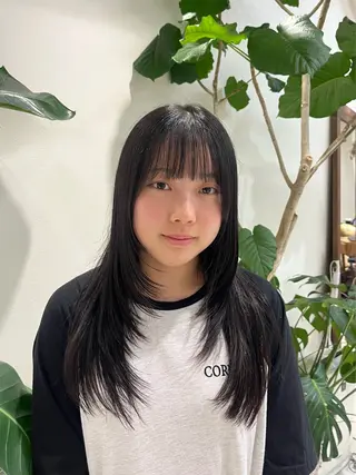 ロング ボブパーマ／アレンジ Onのヘアスタイル