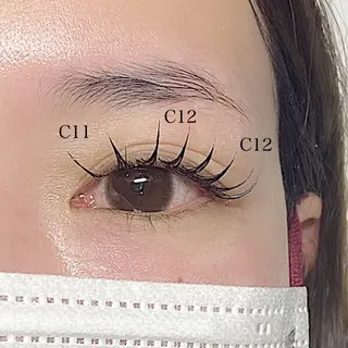 マツエク・マツパ Veil chihiroのマツエク・マツパデザイン