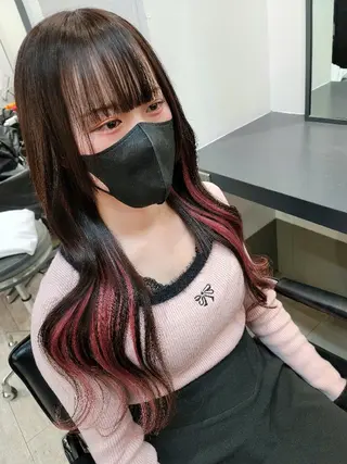 ミディアム カラー ✨弱酸性縮毛矯正✨ ✨髪質改善✨hiroのヘアスタイル