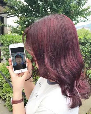 ミディアム カラー knock【ノック】所属・烏丸韓国ヘア🇰🇷 ayaka🎀のヘアスタイル