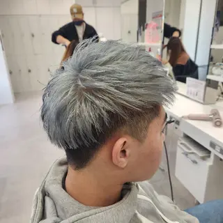 メンズ ショート カラー 推しアニメカラー🌈 ツヤ透明感カラー🦄のヘアスタイル