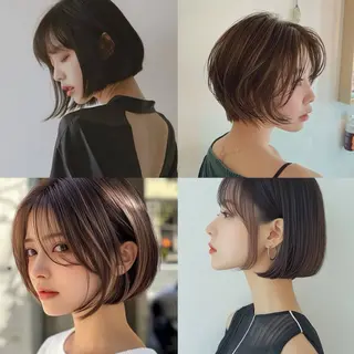 ショート ブリーチなしWカラー 縮毛矯正・清水天空のヘアスタイル