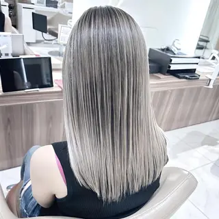 セミロング カラー 山崎俊輔/髪質改善 /バレイヤージュのヘアスタイル