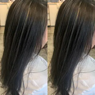 セミロング カラー 艶カラー/ハイトーン Anjuのヘアスタイル