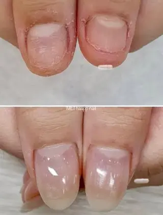 ネイル 北浦和 自爪育成ケアのネイルデザイン