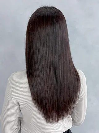 セミロング カラー パーマ ヘアアレンジ ITby ALBUM 北千住店のヘアスタイル