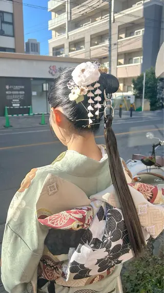 ミディアム ヘアアレンジ ✂︎店長✂︎ ちさきのヘアスタイル