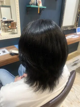 ショート カラー メンズ レディース特化 ナチュラル☘︎︎芹七のヘアスタイル