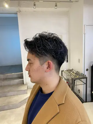 カラー パーマ メンズ 新宿【メンズパーマ】 塩澤太一のヘアスタイル