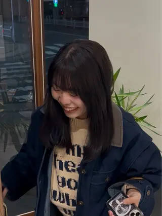 ロング カラー 中嶋 うみのヘアスタイル