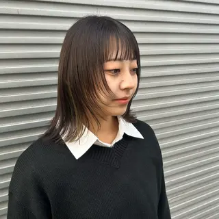 ミディアム カラー 💙ルル💙 ハイトーン/レイヤーのヘアスタイル