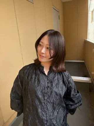 ミディアム tokute 片岡心🐥のヘアスタイル