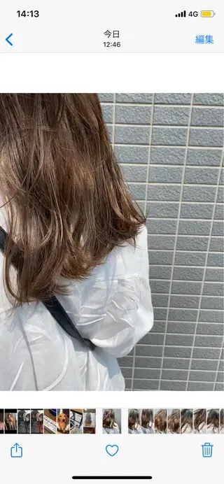 セミロング カラー ヘアアレンジ パーマ指名No1 /namiのヘアスタイル