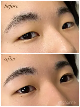 メンズ アイブロウ mignonne ミニョンヌのマツエク・マツパデザイン