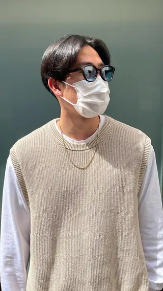 パーマ メンズ スパイキーパーマ 柏NO1 藤本葉のヘアスタイル