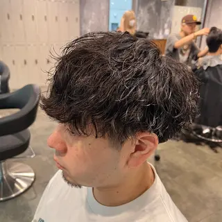 ショート カラー パーマ ヘアアレンジ メンズ キッズ 🔷横浜1のパーマ 職人🔷将太郎のヘアスタイル