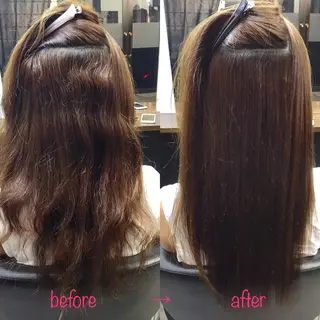 ロング 縮毛矯正&髪質改善 MAILHAIRのヘアスタイル