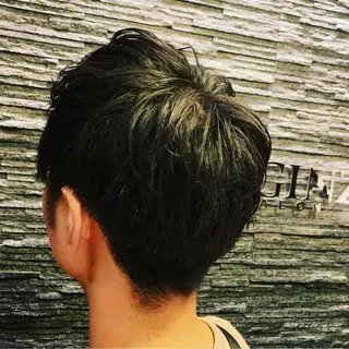 ショート パーマ メンズ ヒロ銀座 バーバーショップ神楽坂所属・ひらお あおとのヘアスタイル