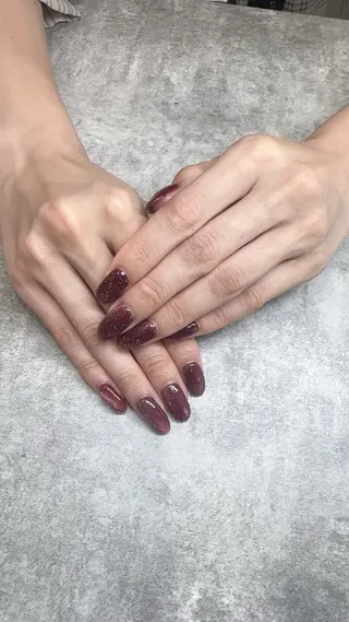 ミディアム Lily 竹前のネイルデザイン