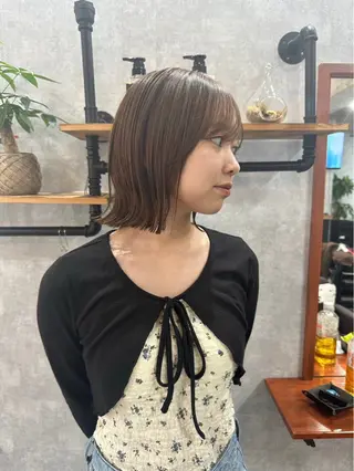 ミディアム カラー C'LD Hair Produce【シールドヘアープロデュース】所属・シールドヘアー/那覇 /縮毛矯正/ブリーチのヘアスタイル