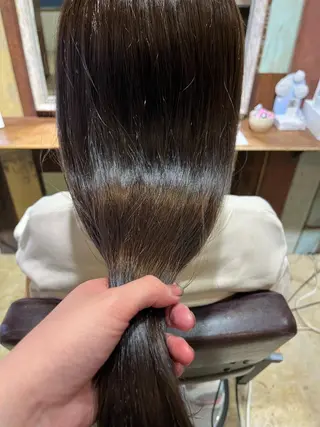 カラー えんぐちとも／透明感 カラー／博多ボブのヘアスタイル