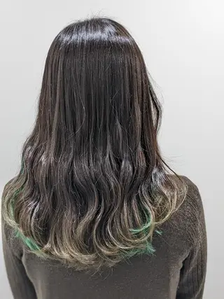 ロング カラー 髪質改善＆白髪ぼかし カラー♡店長みやけ♡のヘアスタイル