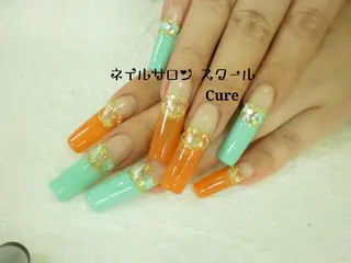 ロング ネイル ネイルサロン Cureのネイルデザイン