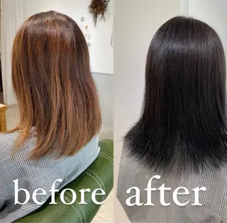 ミディアム カラー eins.hair所属・過去一の柔髪ヘア 🌿einshairのヘアスタイル