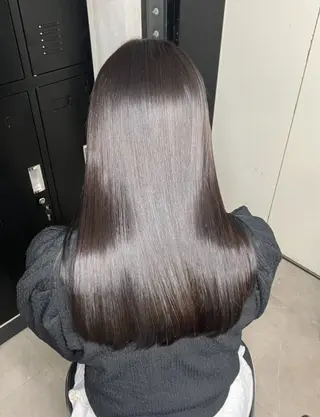 ロング 新宿/縮毛矯正/ カラー/羽生沢のヘアスタイル